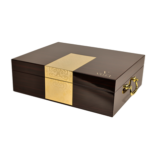 Custom Handmade Piano Paint Mdf Empty Gift Packaging Box Luxury Wooden Gift Box Handle Lacquer Box