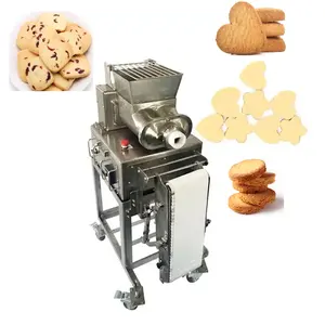 Commercial small chocolate chip cookie dough extruded extruder extruding machine