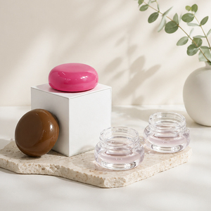 Pot cosmétique <span class=keywords><strong>mini</strong></span> de luxe personnalisé écologique 5g vide en plastique mignon et coloré pour baume à lèvres et <span class=keywords><strong>crème</strong></span> contour des yeux de haute qualité - Product Image 2