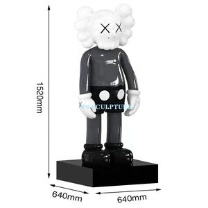 Artisanat résine art décor à la maison <span class=keywords><strong>1m50</strong></span> fibre de verre violent ours sculpture - Product Image 3