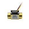 Débitmètre d'eau en plastique et en laiton à 4 points SEN-HZ21WI-44, milieu liquide avec capteur à turbine et mesure du signal d'impulsions Hall - Product Image 5