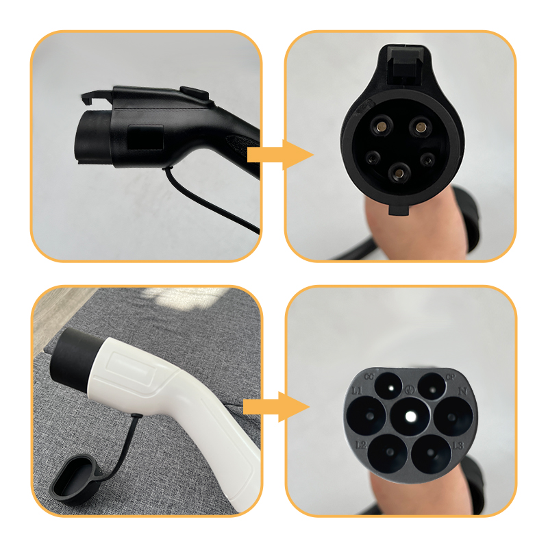 16a 32a Single Phase Type 2 To Type 1 Mode 3 Electric Car Charger