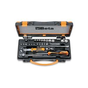 BETA - 009000979 Set avec 11 douilles bi-hexagonales, 11 douilles et 6 accessoires-EAN 8014230617596 RATCHET AND SOCKET SETS - Product Image 1