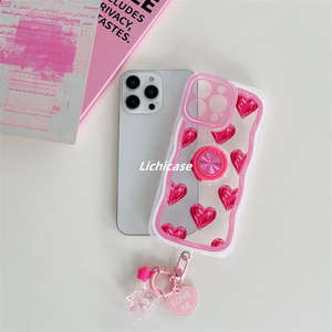 Étui Lichicase avec porte-bague, étui Fashion Girl pour étui Infinix Spark go <span class=keywords><strong>2023</strong></span> avec bracelet - Product Image 4