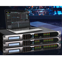 Égaliseur audio professionnel à 4 voies avec lecteur croisé audio en rack à coque métallique par processeur de gestion des haut-parleurs