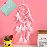 Moon Star Dream Catcher Boho Dreamcatcher Tenture murale Décoration intérieure pour enfants Bébé Chambre Décoration