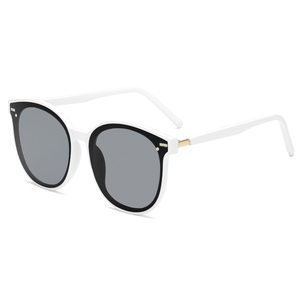 New Fashion Flat <b>Mirror</b> PC Lenses Stainless Frame Custom Logo Women Sunglasses with Smoke/Ice Blue Lenses - Product Image 1