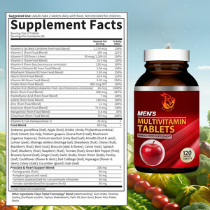 Tabletas Multivitamínicas Personalizadas para Hombre con Suplemento de Granada, Energía, Metabolismo, Fuerza, Resistencia, Enfoque y Memoria - Product Image 2