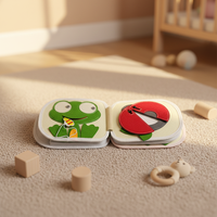 Livre d'activités sensorielles en feutre pour enfants, fait main, pour la maternelle, avec autocollants réutilisables, thème dessins animés