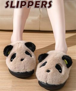 Mignonnes pantoufles en peluche <span class=keywords><strong>panda</strong></span>, chaudes et douces, pantoufles d'animaux pour enfants, pantoufles d'hiver, intérieur/extérieur - Product Image 5