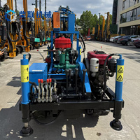 Foreuse hydraulique mobile sur roues, de type diesel, portable, pour puits d'eau domestiques