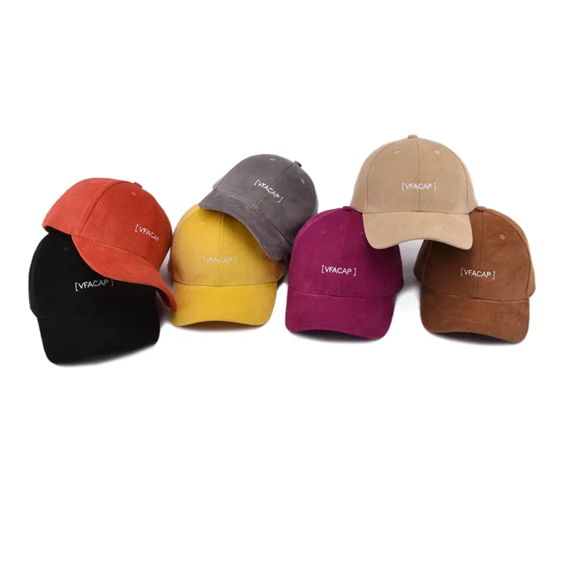 Projetar seu próprio boné de beisebol Custom bordado logotipo veludo chapéu baseball cap gorras