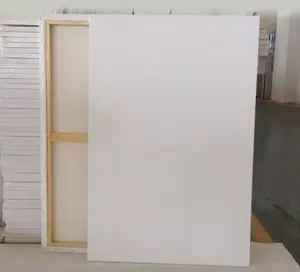 2022 arte suprimentos 380 algodão 60x90cm, atacado personalizado tela esticada em branco para pintura acrílica