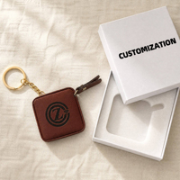 Mètre Ruban en Cuir Personnalisable avec Logo Gravé au Laser, Boîte Cadeau Couleur Personnalisée, Coffret Cadeau Promotionnel d'Entreprise pour la Couture et la Taille
