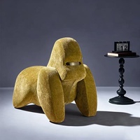 Canapé en velours européen moderne, fauteuil de salon rétro de luxe léger, chaise de détente pour appartement