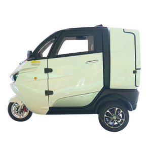 Motocicleta Eléctrica de Carga de Tres Ruedas con Cabina, Mini Triciclo Eléctrico Cerrado con Batería de Litio Blanca de China - Product Image 1