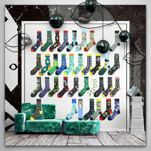 Nouveau produit populaire : Chaussettes en coton pour hommes, collection animale, collection printemps, chaussettes mi-mollet absorbantes, tissées, vente en gros, tailles moyennes et grandes - Product Image 3