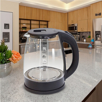 Appareils ménagers de cuisine bouilloire électrique 220V chauffe-eau sans fil théière chauffage électrique verre bouilloire électrique