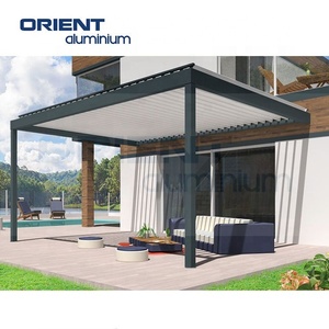 Pergola en aluminium <span class=keywords><strong>de</strong></span> style industriel élégant, volets électriques, oasis <span class=keywords><strong>de</strong></span> jardin urbain sur le toit, pergola en aluminium <span class=keywords><strong>de</strong></span> qualité supérieure - Product Image 2