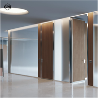 Cloisons de bureau en aluminium à grille de 93 mm pour usage scolaire, design moderne, construction durable, insonorisation 45 dB, installation facile