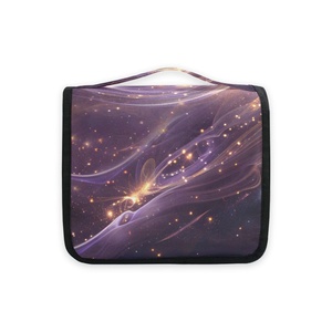 Sac de toilette de voyage suspendu de qualité supérieure avec séparation humide/sèche, personnalisable avec logo, faible MOQ, sacs de rangement cosmétiques - Product Image 2