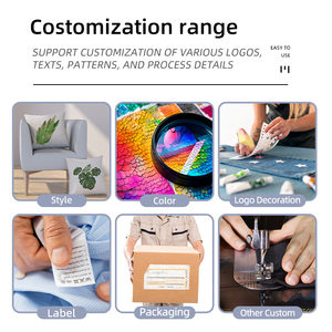 قماش ممتاز قابل للإحباط بسحاب ميكروفايبر إغلاق 45*45 أغطية وسادة مربعة للأريكة غرفة المعيشة ديكور المنزل - Product Image 4