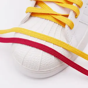 Weiou יצרן באיכות גבוהה פוליאסטר שטוח מוצק שרוכים בצבע Jumpmans ו Yezyss,converses נעליים