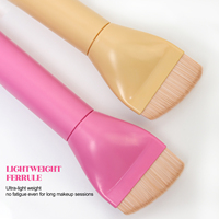 Faible MOQ, Nouveau Design 2026, Qualité Supérieure, Fabricant en Gros Personnalisé, Pinceau de Maquillage Vegan Professionnel Personnalisable pour Fond de Teint