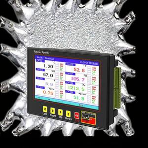 เครื่องบันทึกแบบไร้กระดาษ 8 ช่องสัญญาณ รับสัญญาณ PT100 K J T เทอร์โมคัปเปิล 4-20mA เซ็นเซอร์วัดอุณหภูมิ CE OEM - Product Image 3