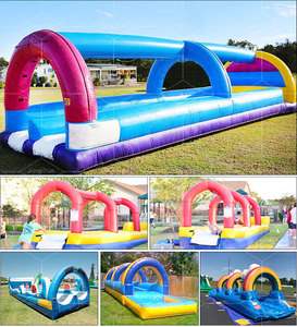 Grande scivolo scivolo gonfiabile personalizzato divertente con noleggio piscina - Product Image 6