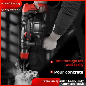 <span class=keywords><strong>Marteau</strong></span> perforateur électrique industriel transfrontalier, perceuse à percussion avec embrayage, 3 vitesses, usage domestique spécifique pour le béton, garantie 1 an - Product Image 2