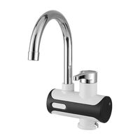 Robinet Chauffe-Eau Électrique 220V Instantané Sans Réservoir pour Cuisine, Affichage Numérique, Mélangeur à Débit Chauffant