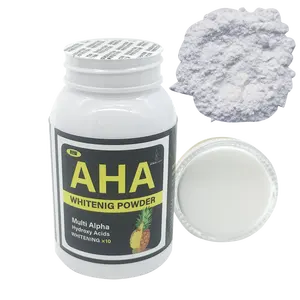 AHA Whitening Powder Multi Hydroxy Acids Skin Care with Kojic Extract For Skin Whitening Mix With Soap Or Lotion