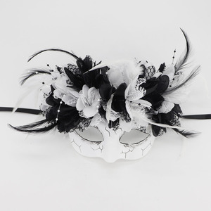 Máscaras del Día de los Muertos, Baile de Máscaras, Cosplay, Accesorios para Fiestas de Disfraces para Mujeres con Flor, Máscara de <span class=keywords><strong>Fantasma</strong></span> Mexicana, Máscaras de Halloween - Product Image 5