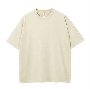 T-shirt pour homme à col en V, manches courtes, coupe classique, en polyester/coton tricoté, imprimé personnalisé effet vieilli, style streetwear, grande taille - Product Image 2