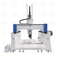 Nouvelle conception de routeur CNC 5 axes, structure industrielle anti-poussière, machine de gravure et de fraisage stable pour des travaux intensifs à long terme