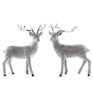 2022Creative Elk Statues Housewarming Gift Ornament Animal Deer christmas home decorations