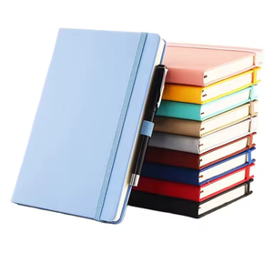 Bán buôn biểu tượng tùy chỉnh A5 máy tính xách tay dây đeo chủ bút <span class=keywords><strong>PU</strong></span> Tạp Chí da máy tính xách tay bìa cứng noteboobooks với logo - Product Image 5