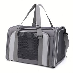 OEM Oxford One-Shoulder Zipper Closure Portable Cat <b>Pet</b> <b>Carrier</b> with Large Space and Breathable Design - Product Image 1