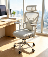 Chaise de bureau ergonomique moderne et minimaliste, confortable, avec dossier inclinable, entièrement en maille, pivotante, pour atelier et salle de sport, vente en gros
