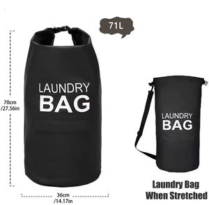 Cesto de <span class=keywords><strong>Ropa</strong></span> <span class=keywords><strong>Sucia</strong></span> Plegable con Logotipo Personalizado, Mochila <span class=keywords><strong>para</strong></span> Mudanzas, con Correas de Hombro Ajustables y Bolsillo - Product Image 6