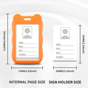 Porte-badge avec étui rigide vertical coulissant en <span class=keywords><strong>plastique</strong></span> noir, <span class=keywords><strong>pochette</strong></span> de protection <span class=keywords><strong>pour</strong></span> <span class=keywords><strong>carte</strong></span> de bureau, <span class=keywords><strong>carte</strong></span> d'école, <span class=keywords><strong>carte</strong></span> de crédit - Product Image 5