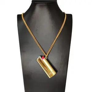 Новое модное ожерелье с подвеской в виде зажигалки, оптовая продажа