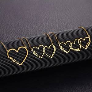 Collana con ciondolo in acciaio inossidabile personalizzata con nome d'amore della clavicola regalo di compleanno <span class=keywords><strong>per</strong></span> gli amici - Product Image 3