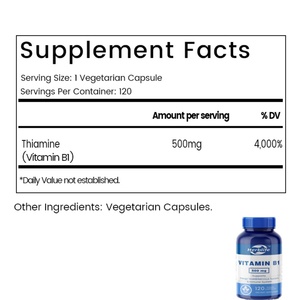 Cápsulas de Vitamina B1 Personalizadas de Venta Caliente OEM/ODM para Adultos, Suplementos Herbales, Apoyo Inmunológico - Product Image 2