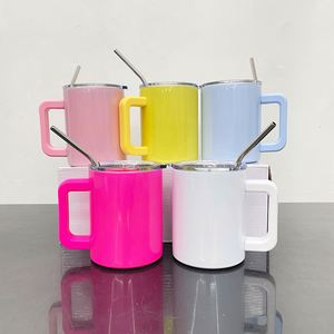 Vaso Térmico de Acero Inoxidable de 10oz, Color Macaron, para Sublimación, Taza de Café, Taza de Viaje para Auto, Botella de Agua para Niños, Envío desde Almacén en EE. UU. - Product Image 1