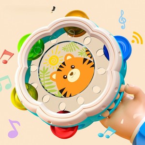 Juguete de Tamborín de Plástico para Niños Pequeños, Instrumentos Musicales con Sonido, Campana de Mano con Forma de Flor - Product Image 4