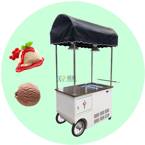 2025 108L DC 12v Solar Powered Ice Cream Cart With <b>Freezer</b> Fridge Refrigerator Tricycle Bike - Product Image 2