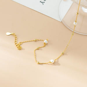 Collier en argent pur S925 avec perle, chaîne Chopin, style rétro français, luxe léger, accessoire haut de gamme pour femmes, colliers en perles - Product Image 5