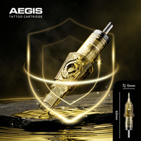 Cartouche d'aiguilles de tatouage en acier inoxydable, stérilisée au gaz EO, emballée individuellement, système à membrane pour l'art corporel